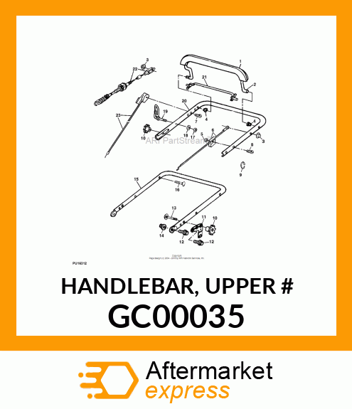 HANDLEBAR, UPPER # GC00035