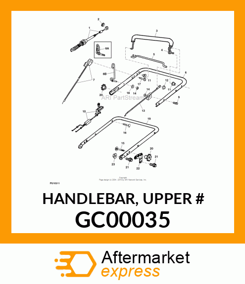 HANDLEBAR, UPPER # GC00035