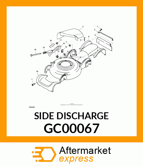 COVER, SIDE DISCHARGE # GC00067