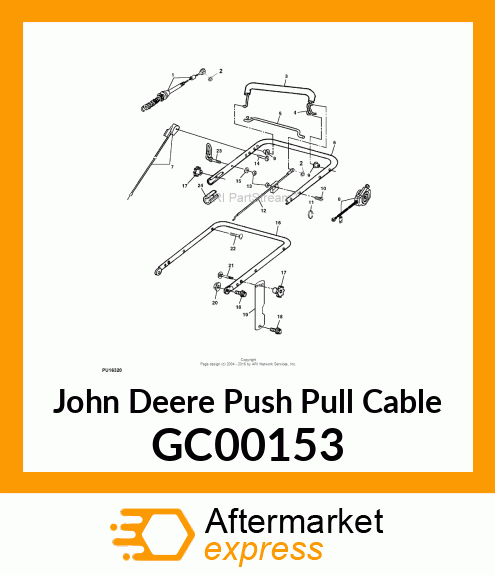 CABLE, TRACTION (3 SPD) GC00153