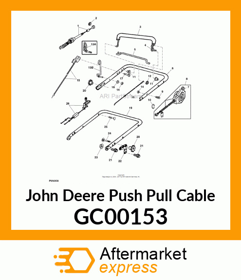 CABLE, TRACTION (3 SPD) GC00153