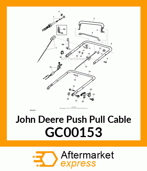 CABLE, TRACTION (3 SPD) GC00153