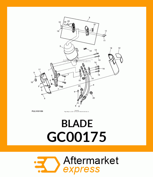 MOWER BLADE, BLADE, BAGGING HIGH LI GC00175