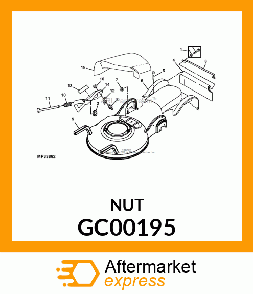 NUT, LOCK M5X0.8 GC00195