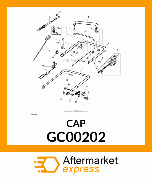 NUT, CAP GC00202