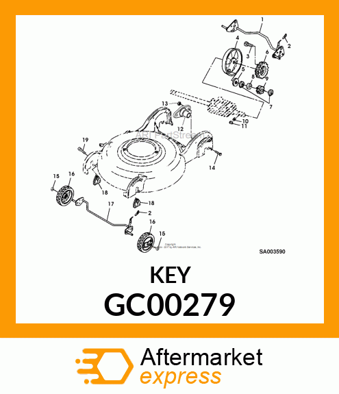 KEY, TRANSAXLE GC00279