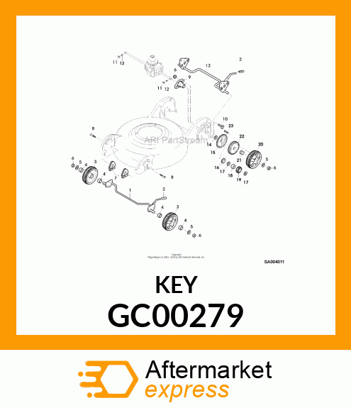 KEY, TRANSAXLE GC00279