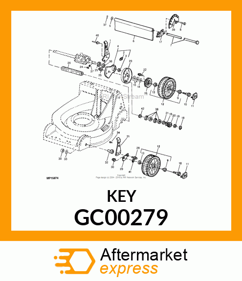 KEY, TRANSAXLE GC00279