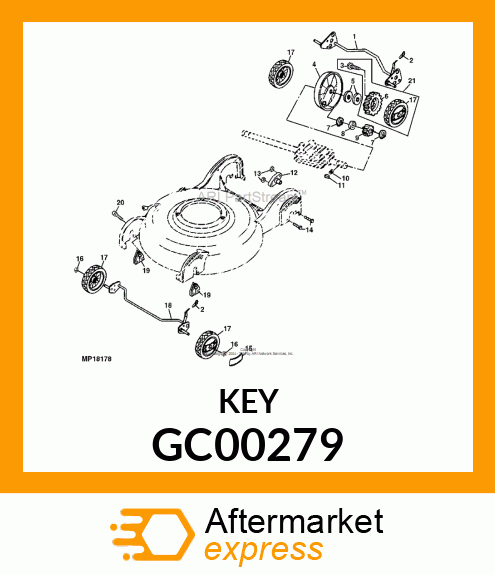 KEY, TRANSAXLE GC00279