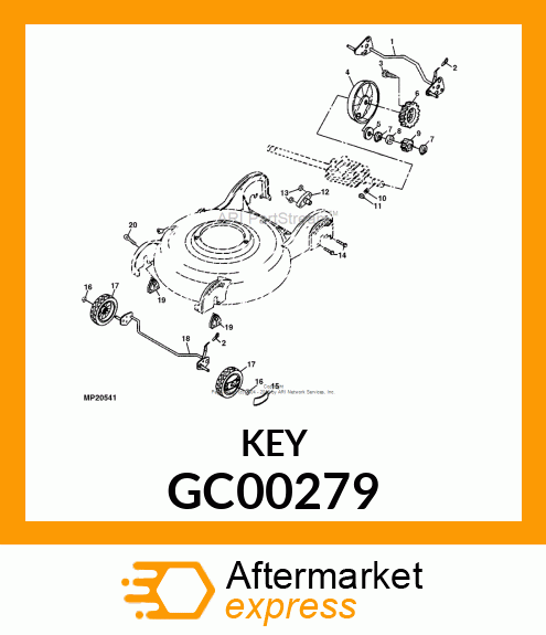 KEY, TRANSAXLE GC00279