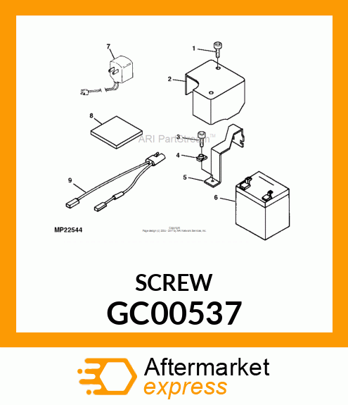 SCREW, CR OVAL CTSK HEAD, METRIC GC00537