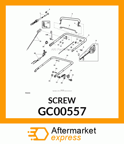 Screw M6 X 40 Oval Ctsk To GC00557