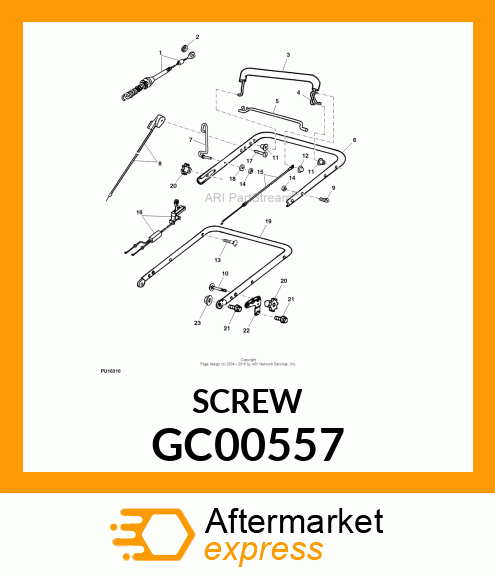 Screw M6 X 40 Oval Ctsk To GC00557