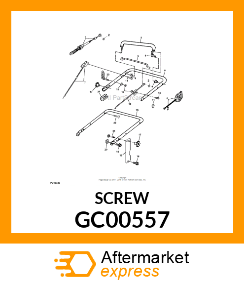 Screw M6 X 40 Oval Ctsk To GC00557