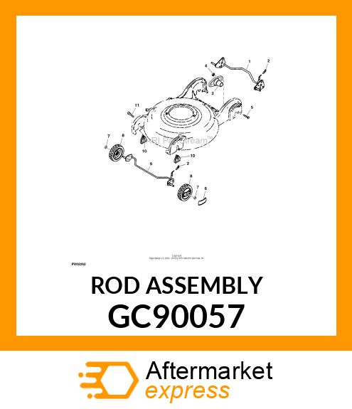 FRONT ROD ASSEMBLY (RIVETED) GC90057