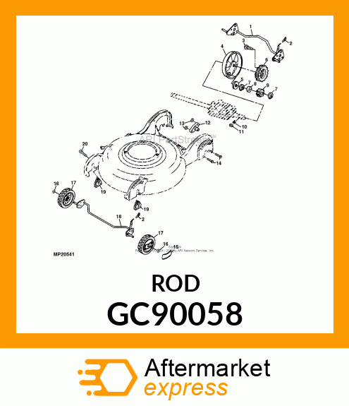 Rear Rod Asm Riveted # GC90058