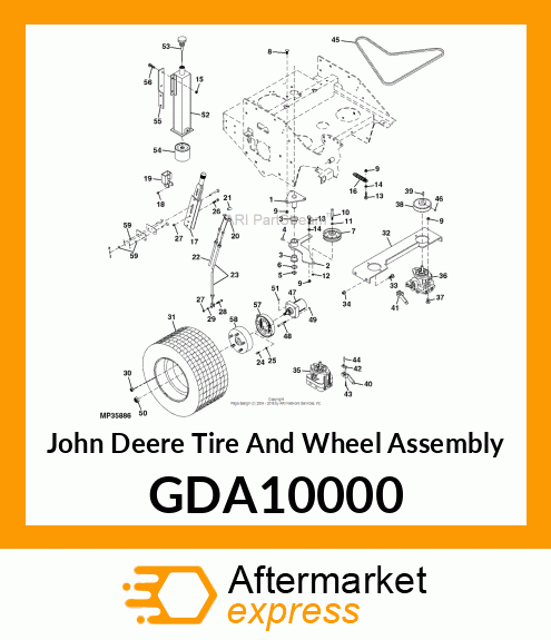 TIRE AND WHEEL ASSEMBLY GDA10000