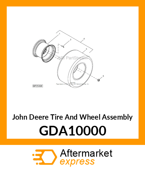 TIRE AND WHEEL ASSEMBLY GDA10000