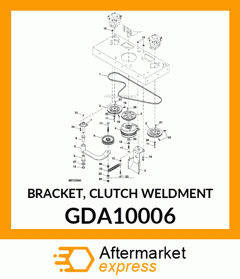 BRACKET, CLUTCH WELDMENT GDA10006