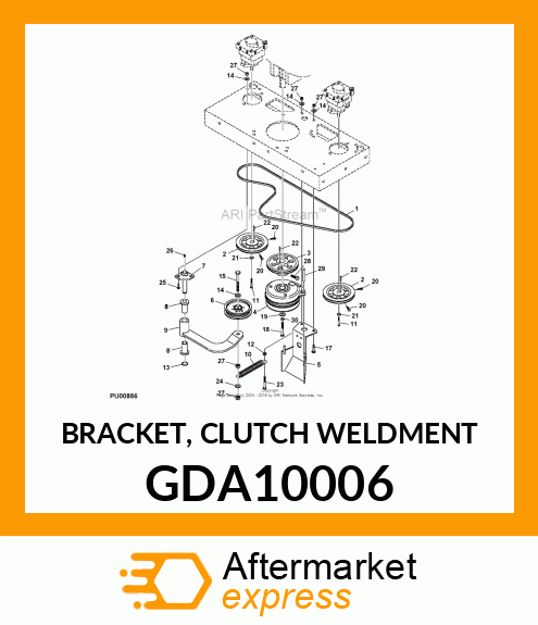 BRACKET, CLUTCH WELDMENT GDA10006