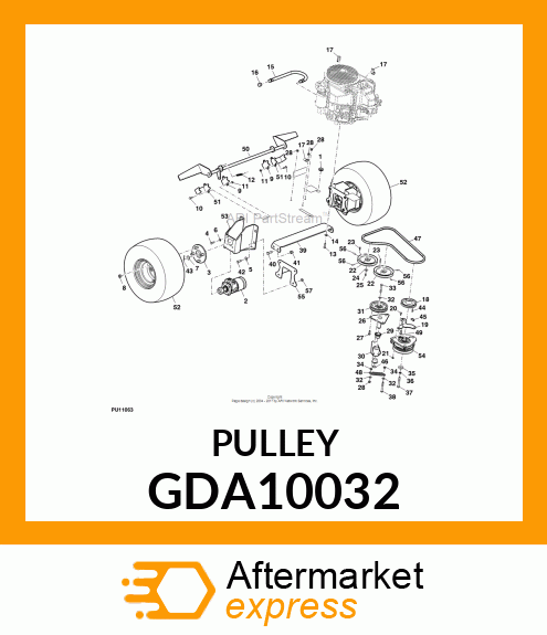 PULLEY, IDLER GDA10032