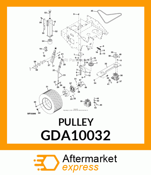 PULLEY, IDLER GDA10032