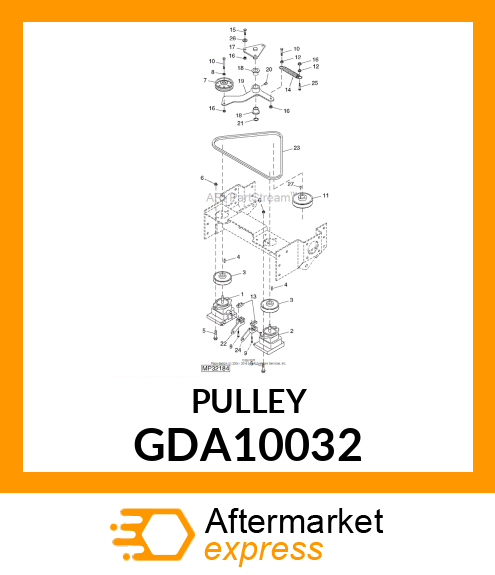 PULLEY, IDLER GDA10032