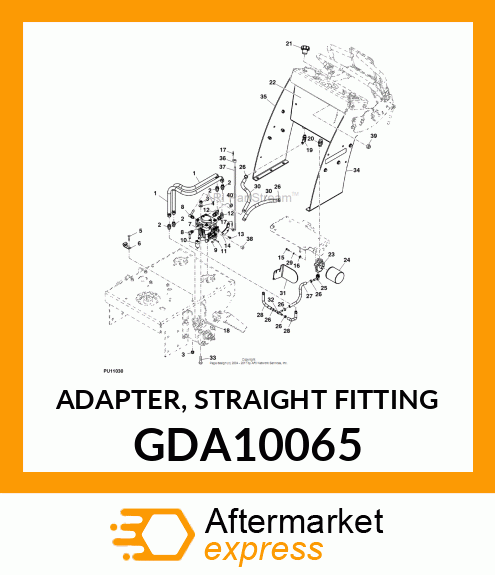 ADAPTER, STRAIGHT FITTING GDA10065