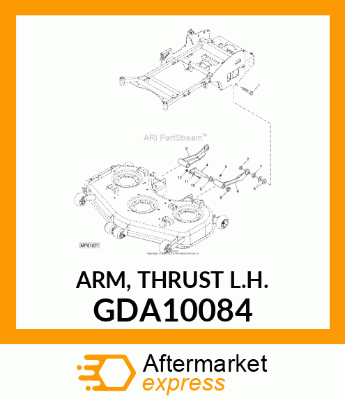 ARM, THRUST L.H. GDA10084