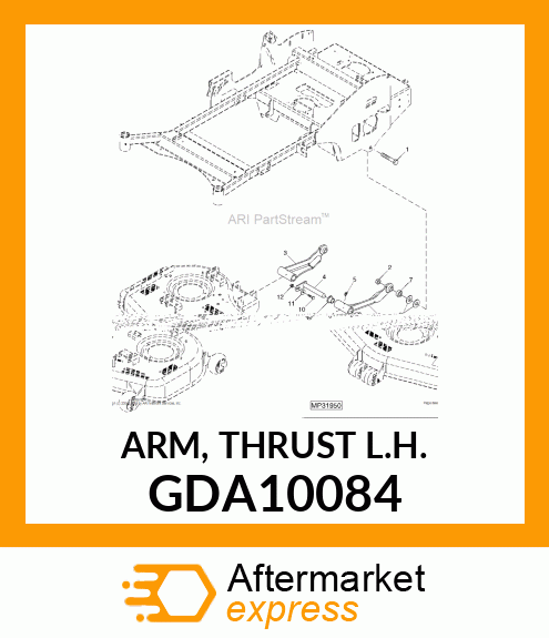 ARM, THRUST L.H. GDA10084