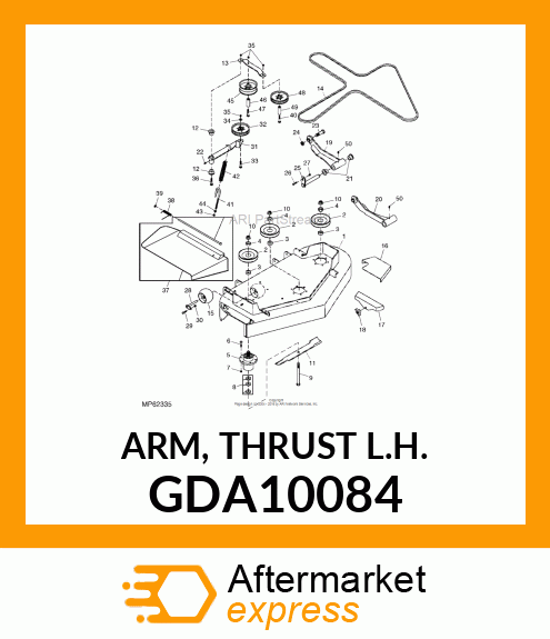 ARM, THRUST L.H. GDA10084