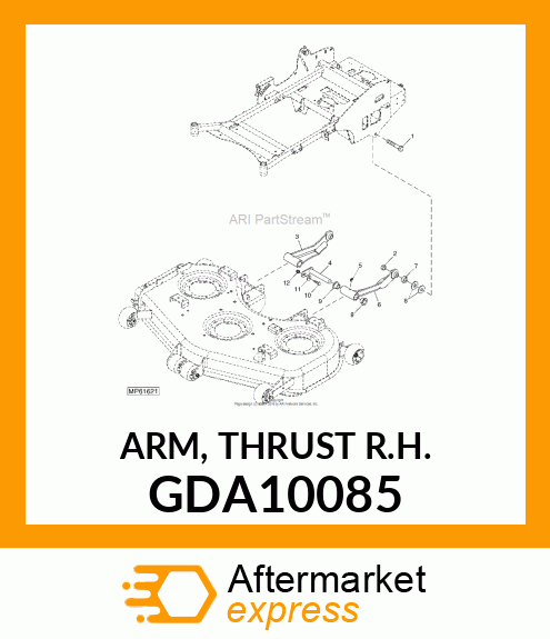 ARM, THRUST R.H. GDA10085