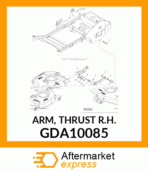 ARM, THRUST R.H. GDA10085