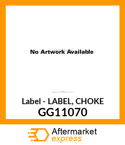 Label - LABEL, CHOKE GG11070