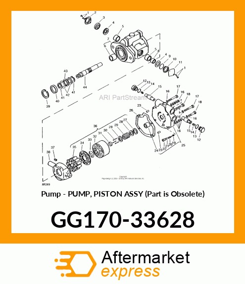 Pump - PUMP, PISTON ASSY (Part is Obsolete) GG170-33628