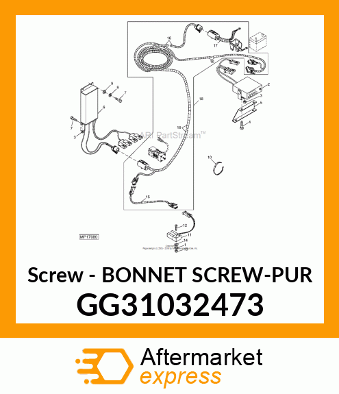 Screw - BONNET SCREW-PUR GG31032473