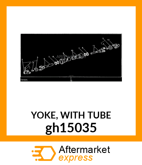 YOKE, WITH TUBE gh15035