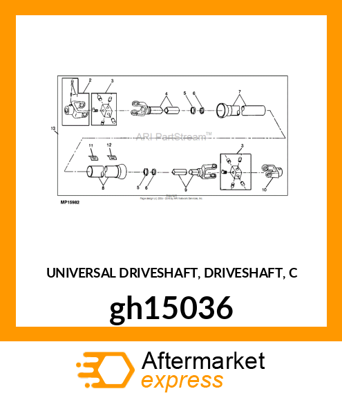 UNIVERSAL DRIVESHAFT, DRIVESHAFT, C gh15036