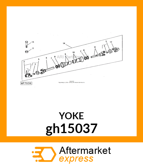 UNIVERSAL DRIVESHAFT, DRIVESHAFT, C gh15037