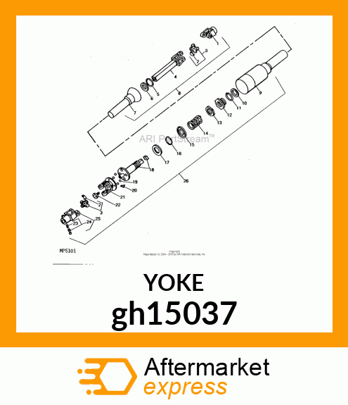 UNIVERSAL DRIVESHAFT, DRIVESHAFT, C gh15037