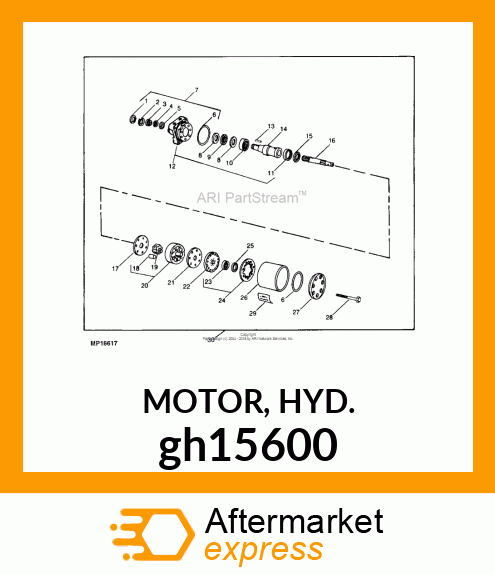 MOTOR, HYD. gh15600