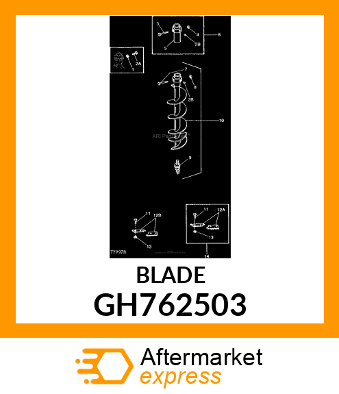 Blade - BLADE, NON-SERR.-10 IN. GH762503