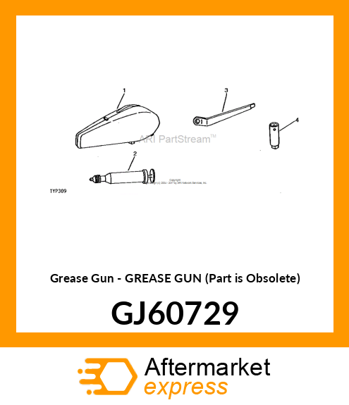 Grease Gun - GREASE GUN (Part is Obsolete) GJ60729