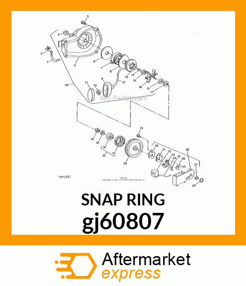 RETAINING RING .25" gj60807