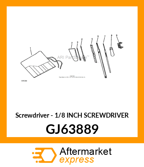 Screwdriver - 1/8 INCH SCREWDRIVER GJ63889