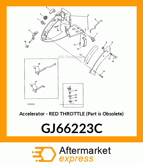 Accelerator - RED THROTTLE (Part is Obsolete) GJ66223C