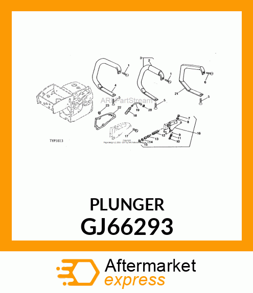 Plunger - OIL PUMP PLUNGER (Part is Obsolete) GJ66293