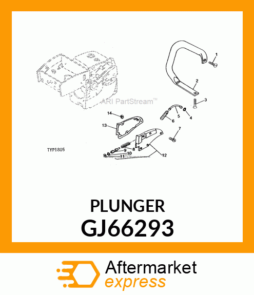 Plunger - OIL PUMP PLUNGER (Part is Obsolete) GJ66293