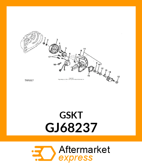 Gasket - CRANKCASE GASKET GJ68237