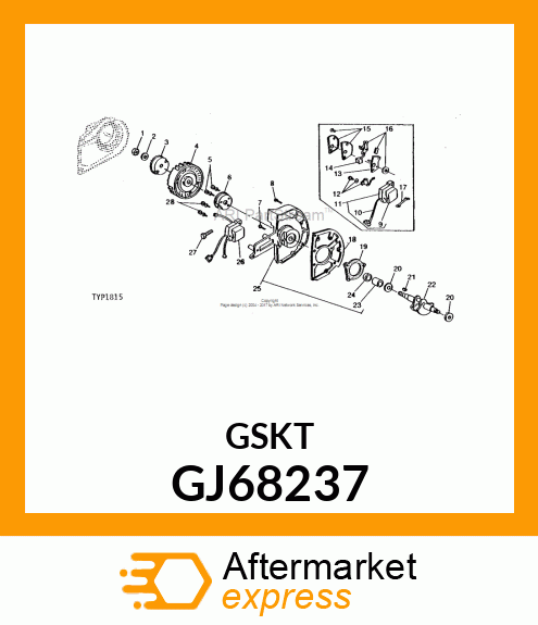 Gasket - CRANKCASE GASKET GJ68237